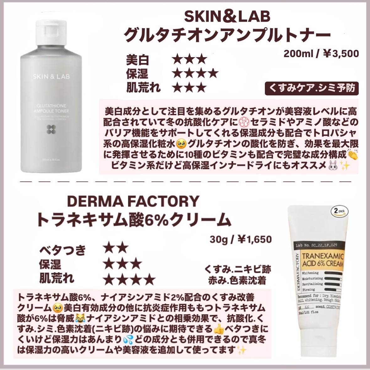 トラネキサム酸6％クリーム/DERMA FACTORY/フェイスクリームを使ったクチコミ（3枚目）