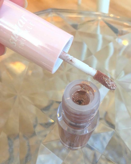 シュガー トゥインクル リキッド シャドウ/PERIPERA/リキッドアイシャドウを使ったクチコミ(2枚目)