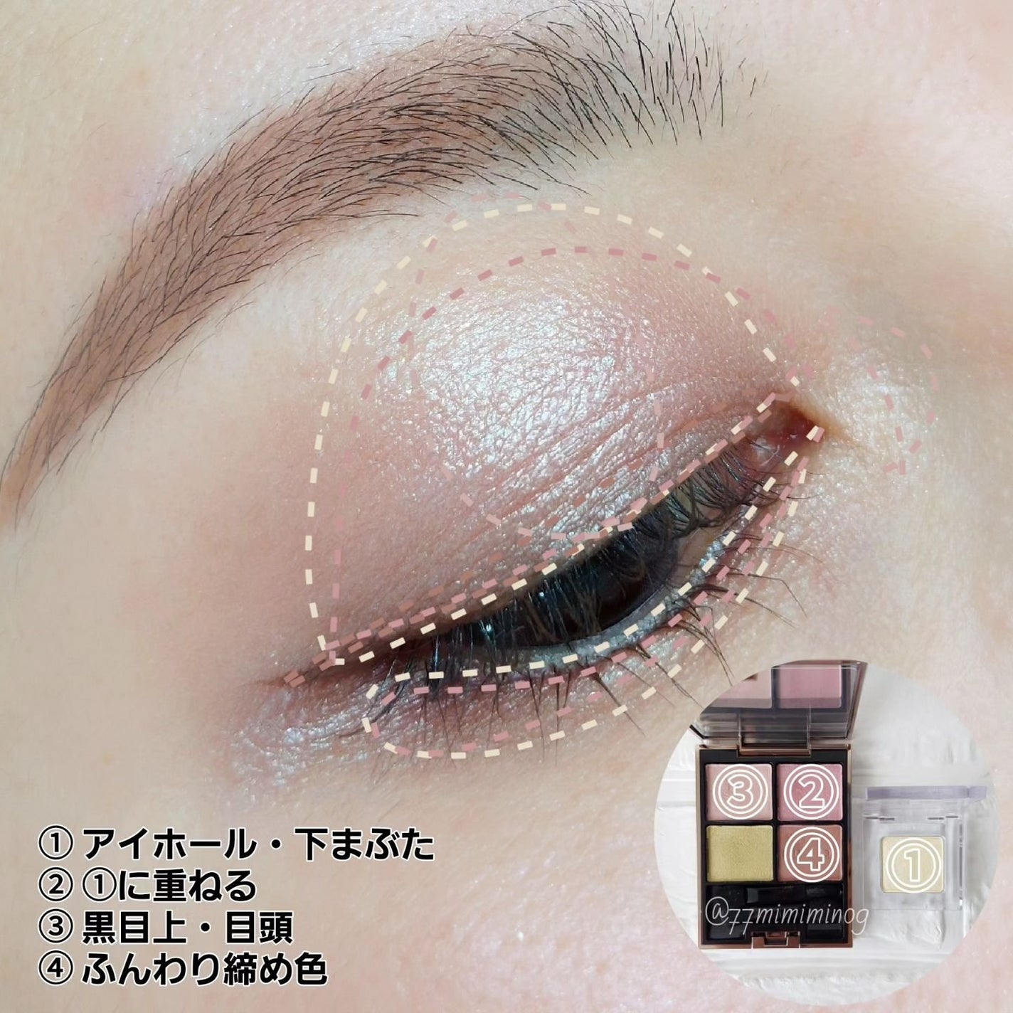 アイカラーレーション/LUNASOL/アイシャドウパレットを使ったクチコミ(3枚目)