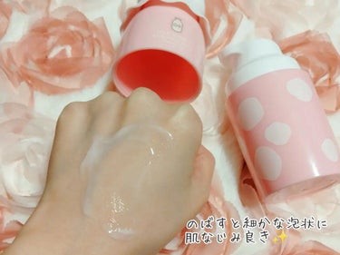 MILK BUBBLE ESSENCE PACK ＃STRAWBERRY/G9SKIN/美容液を使ったクチコミ（3枚目）