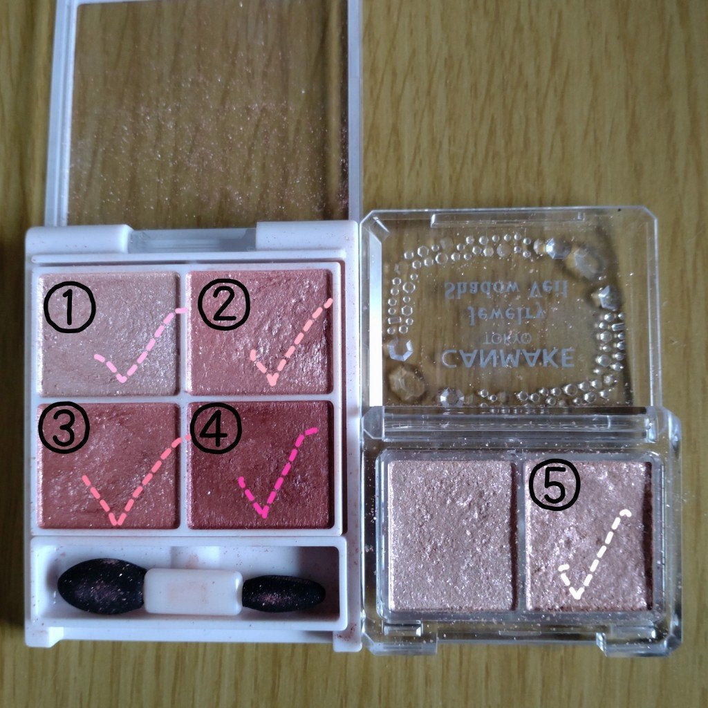 ジュエリーシャドウベール/キャンメイク/アイシャドウパレットを使ったクチコミ(2枚目)