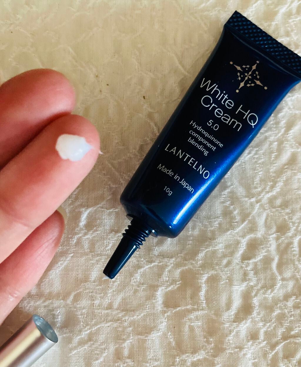 WhiteHQCream(ホワイトエイチキュークリーム)/LANTELNO/フェイスクリームを使ったクチコミ(3枚目)