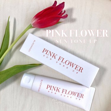 BLACK ROUGE PINK FLOWER SUN TONE UPのクチコミ「BLACK ROUGEからトーンアップベースクリームが登場♡
ーーーーーーーーーーーーーー
P.....」（1枚目）