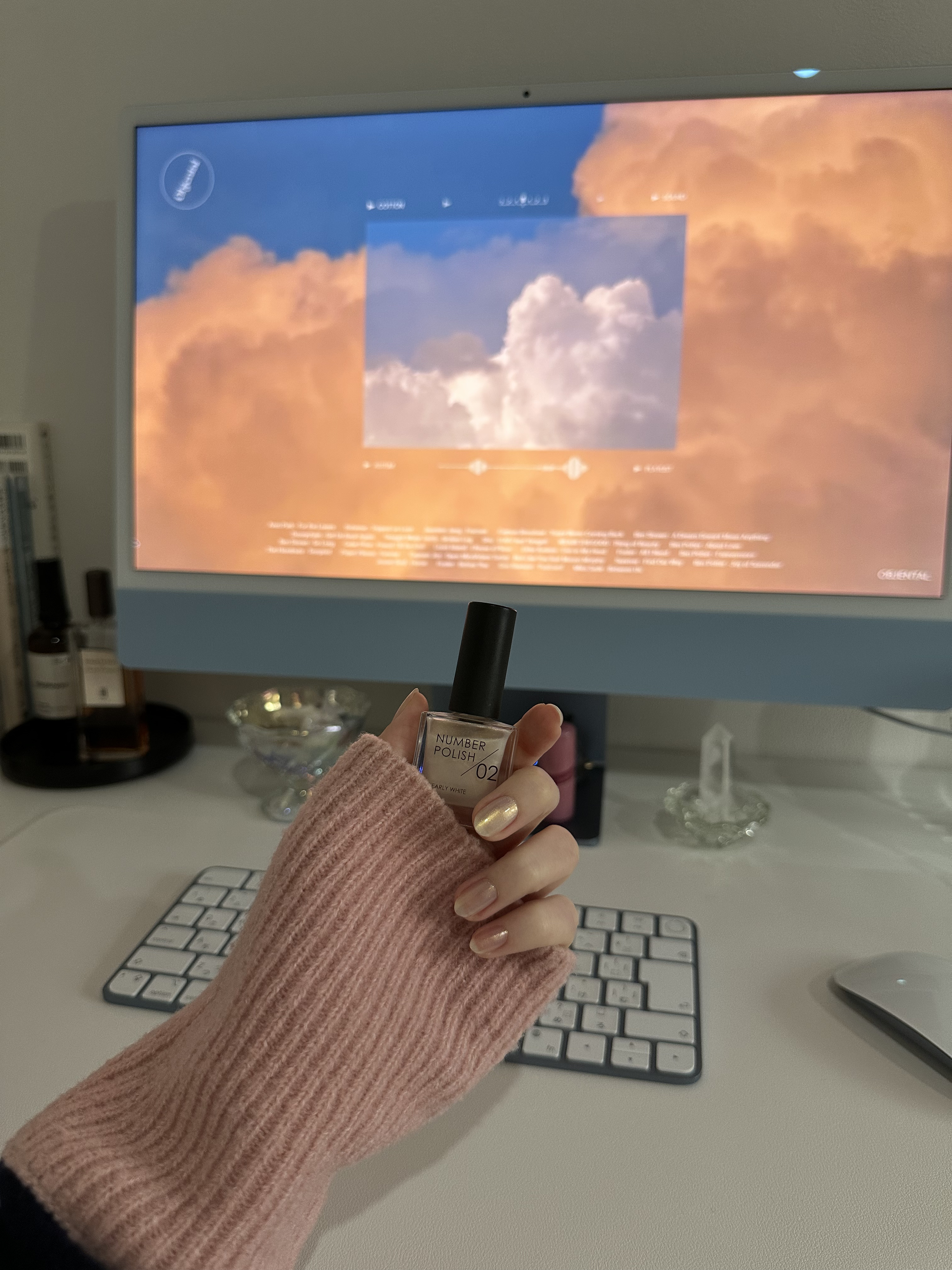 NUMBER POLISH　 02 Pearly White/D-UP/マニキュアを使ったクチコミ（1枚目）