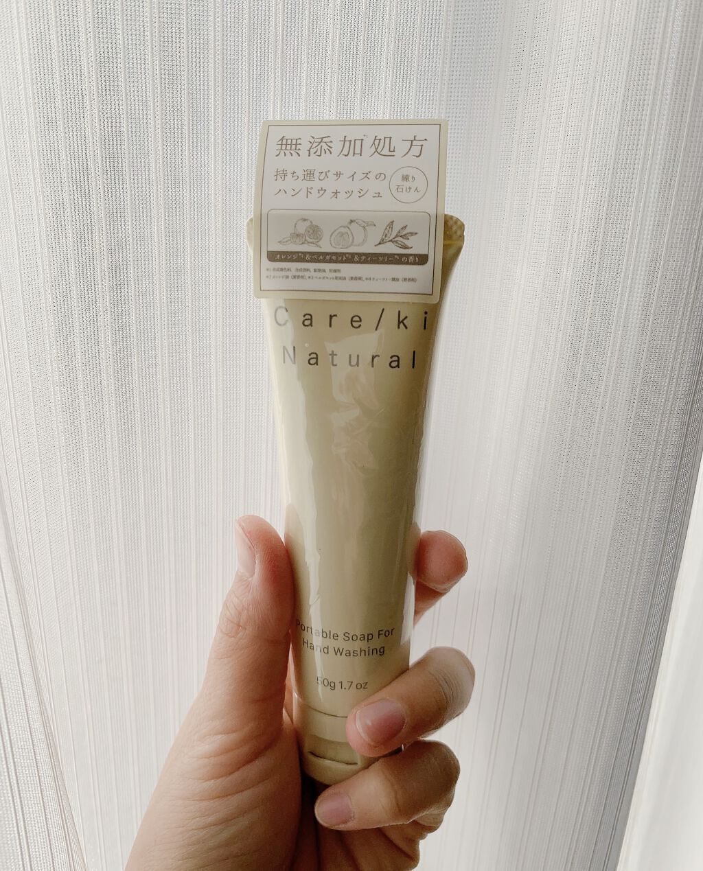 ポータブルソープ フォーハンドウォッシング(オレンジ&ベルガモット&ティーツリーの香り)/Care/ki Natural/ハンドソープを使ったクチコミ（1枚目）