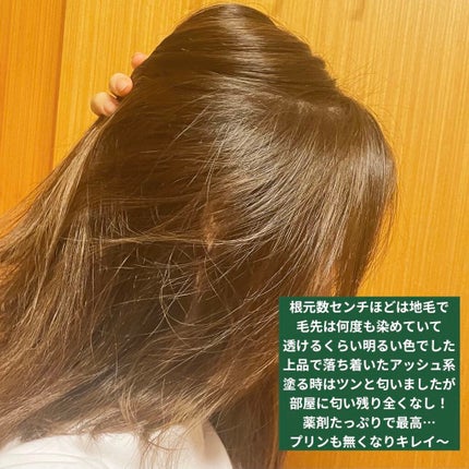 泡カラー ブリティッシュアッシュ/リーゼ/ヘアカラーを使ったクチコミ(1枚目)