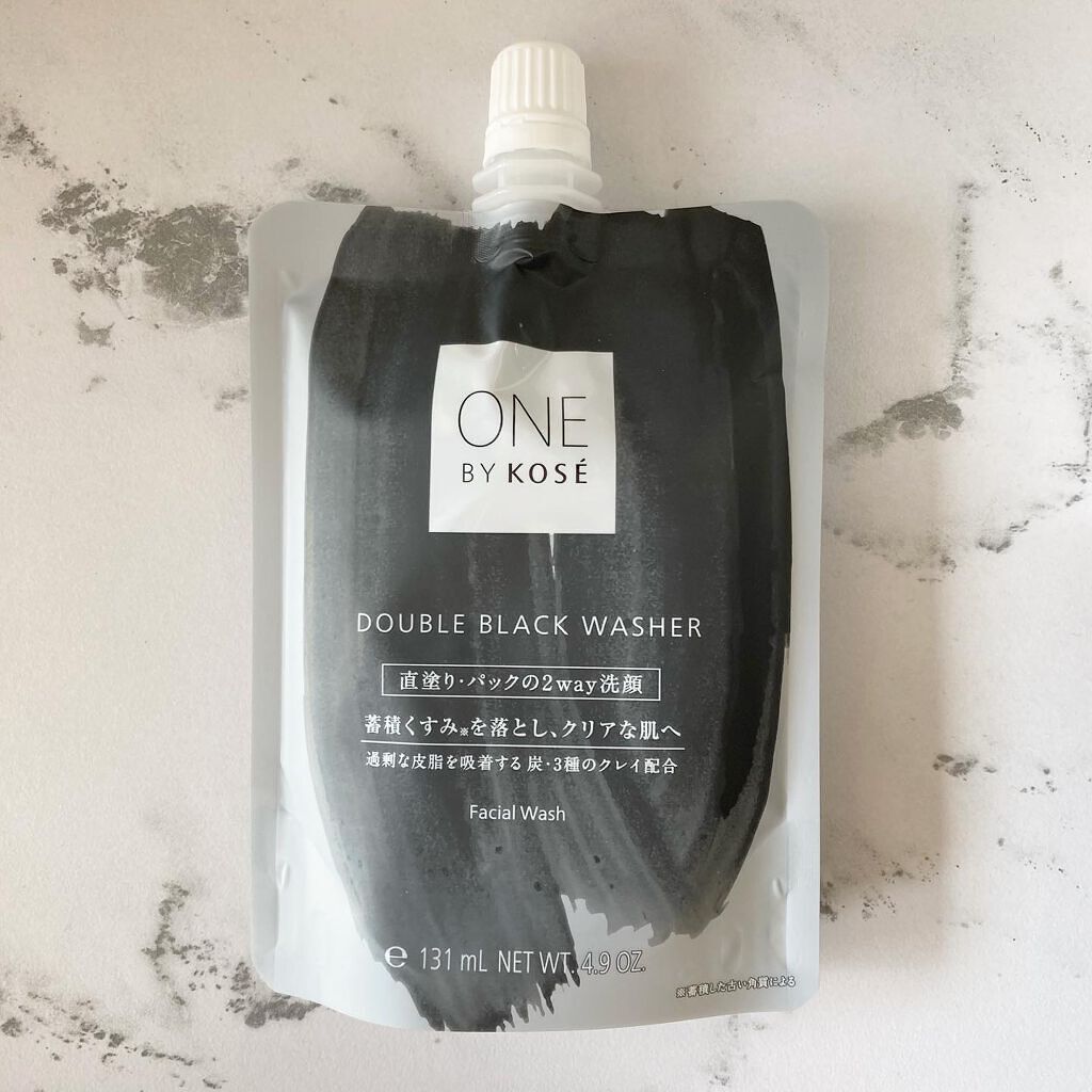 ダブル ブラック ウォッシャー/ONE BY KOSE/その他洗顔料を使ったクチコミ（1枚目）