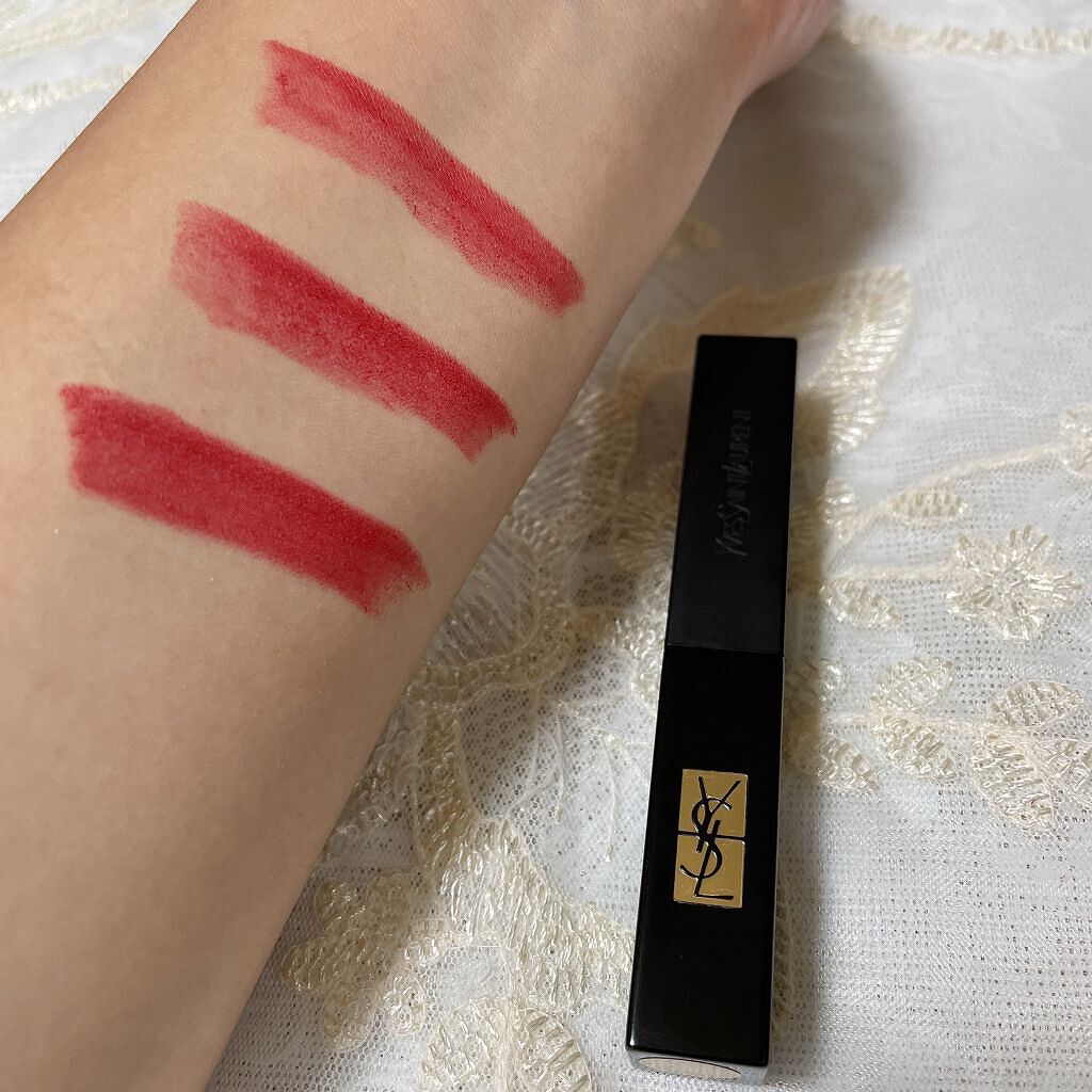ルージュ ピュールクチュール ザ スリム ベルベットラディカル/YVES SAINT LAURENT BEAUTE/口紅を使ったクチコミ(3枚目)
