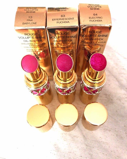 ルージュ ヴォリュプテ シャイン/YVES SAINT LAURENT BEAUTE/口紅を使ったクチコミ(1枚目)