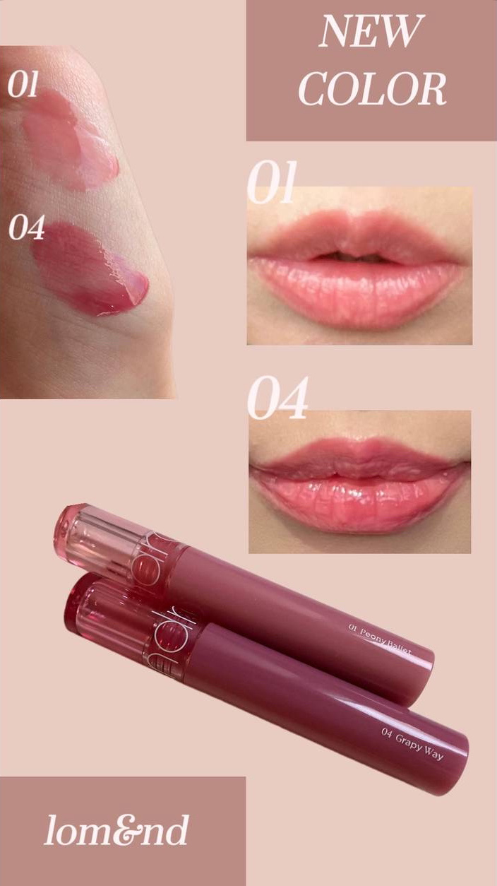 グラスティングカラーグロス/rom&nd/リップグロスを使ったクチコミ（3枚目）