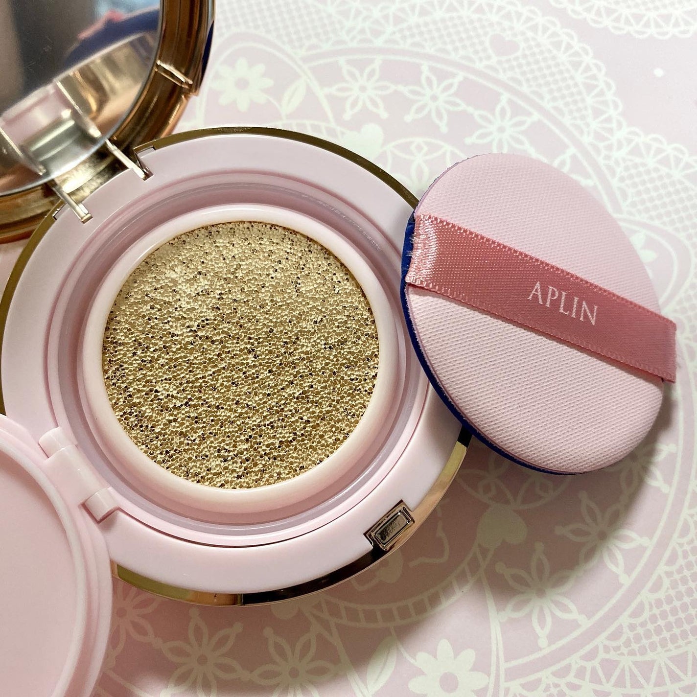 ピンクティーツリーカバークッション/APLIN/クッションファンデーションを使ったクチコミ(4枚目)