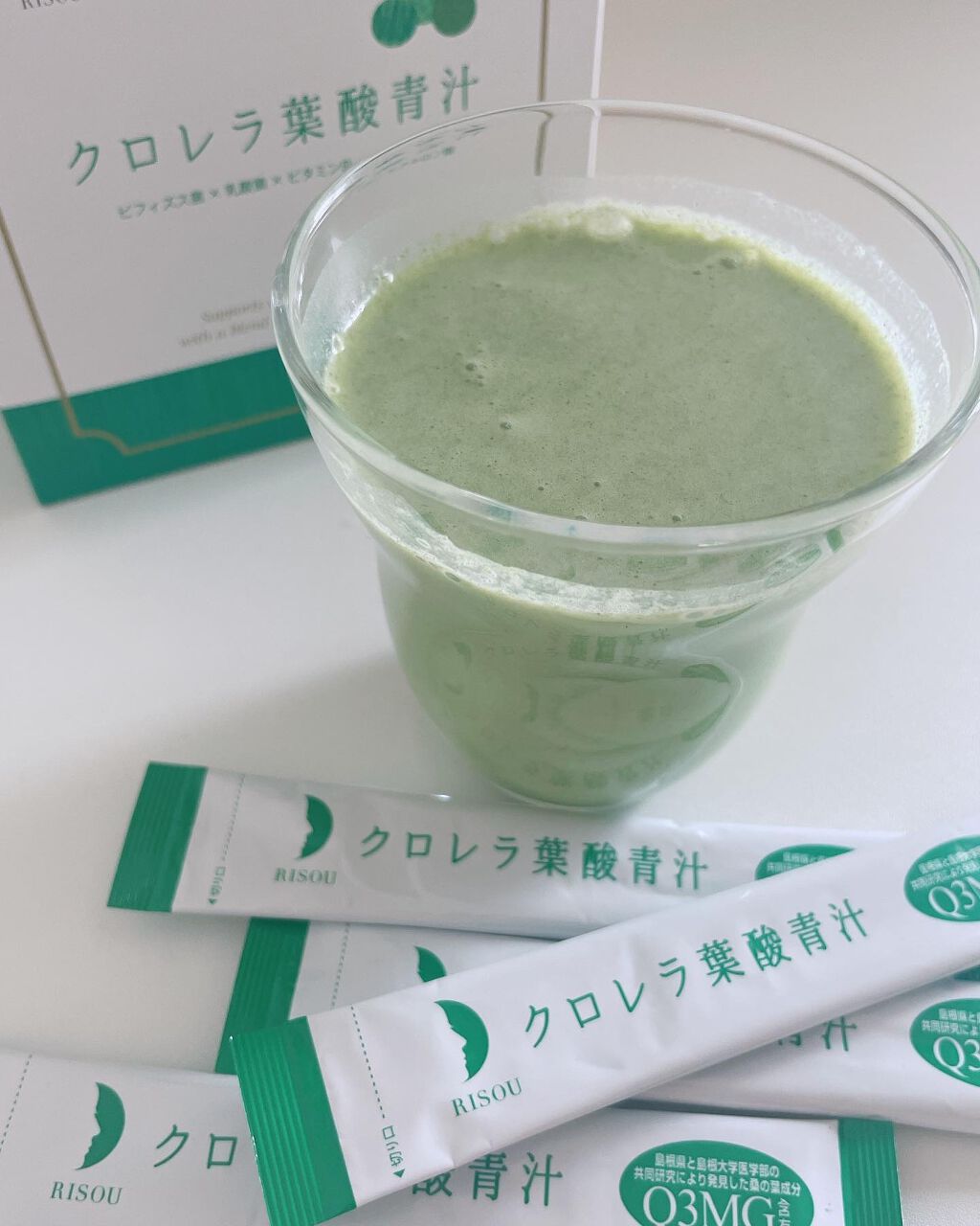クロレラ葉酸青汁/リソウコーポレーション/青汁を使ったクチコミ(4枚目)