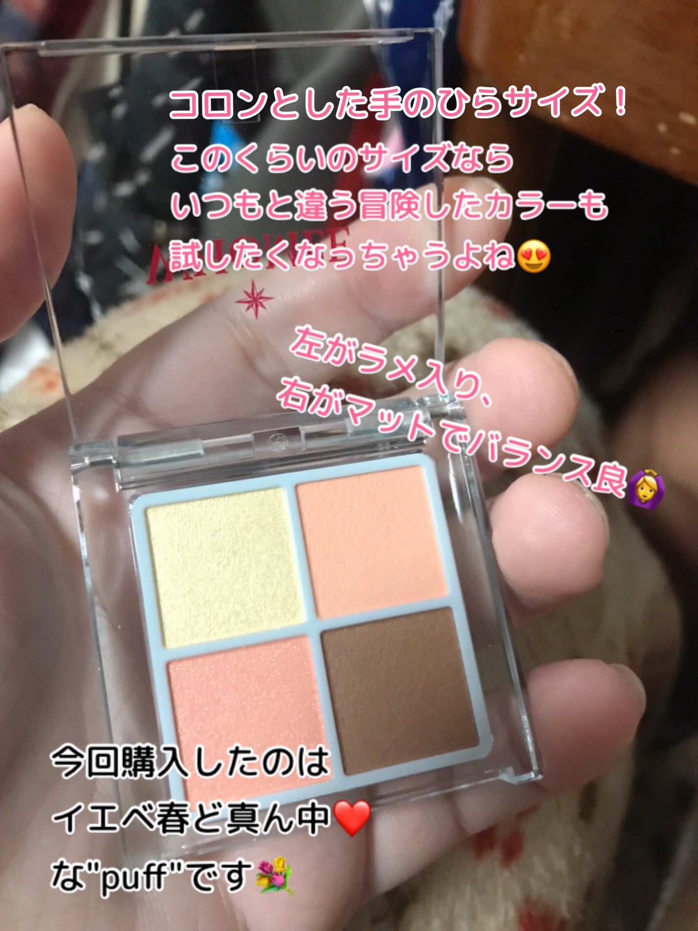 フーミー リリュタンパレット/WHOMEE/アイシャドウパレットを使ったクチコミ(2枚目)