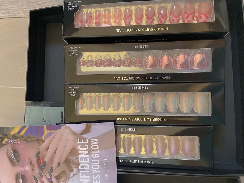 ネイルチップ(シールタイプ)/FINGER SUIT/ネイルチップ・パーツを使ったクチコミ(3枚目)