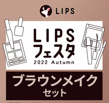 ブラウンメイクセット  LIPSフェスタ Autumn 2022/LIPS/メイクアップキットを使ったクチコミ（2枚目）