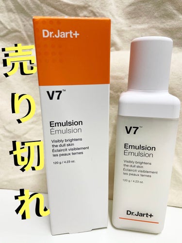 Dr.Jart＋ ドクタージャルト Dr.Jart+ V7 Emulsionのクチコミ「Dr.Jart+ ドクタージャルト
ビタミンケアV7 乳液 エマルジョン😊★
120g/￥23.....」（1枚目）