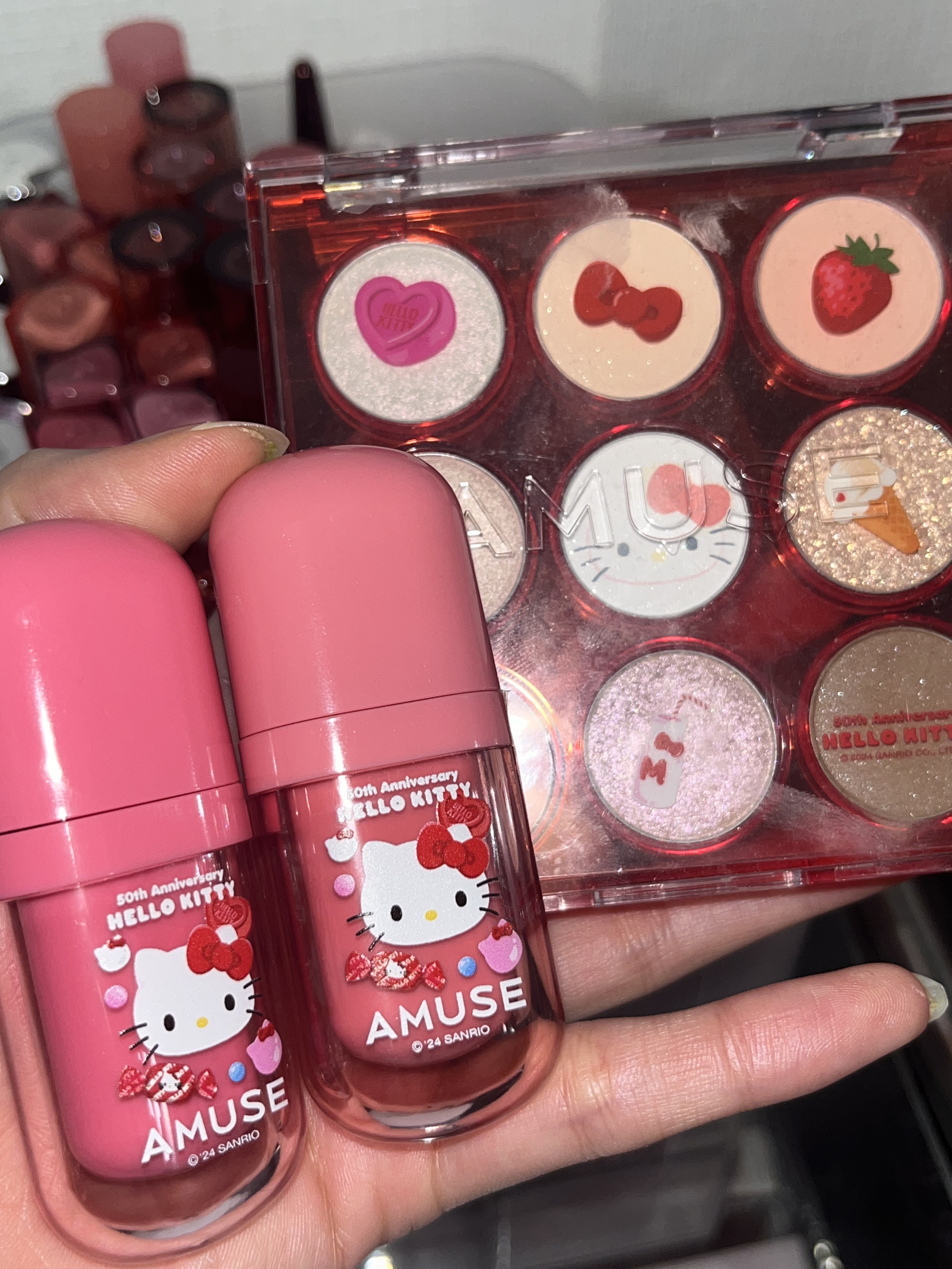 アイカラーパレット 05 ピーチガーデン（限定）/AMUSE/アイシャドウパレットを使ったクチコミ（3枚目）