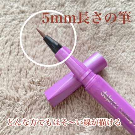 「密着アイライナー」ショート筆リキッド/デジャヴュ/リキッドアイライナーを使ったクチコミ(1枚目)