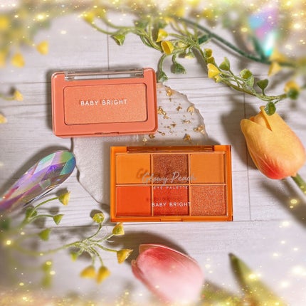 シャインアイシャドウパレット 03 グローリーピーチ/BabyBright/アイシャドウパレットを使ったクチコミ(1枚目)