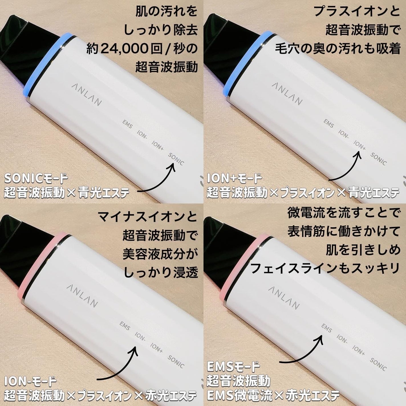 ロイヤル ウォーターピーリング IPX7完全防水/ANLAN/美顔器・マッサージを使ったクチコミ(2枚目)