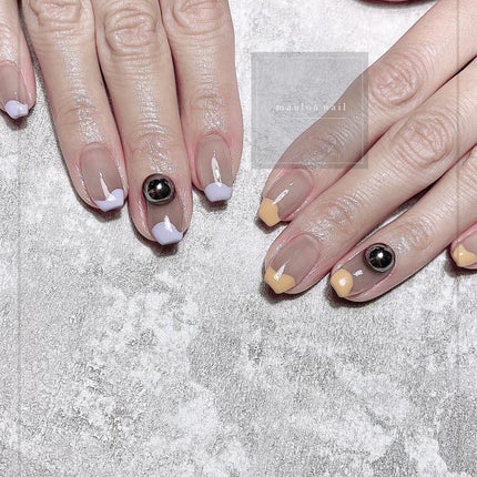 mauloa_nail on LIPS 「・変形フレンチ💗いつもありがとうございます🥰✨・・・@leav..」(3枚目)