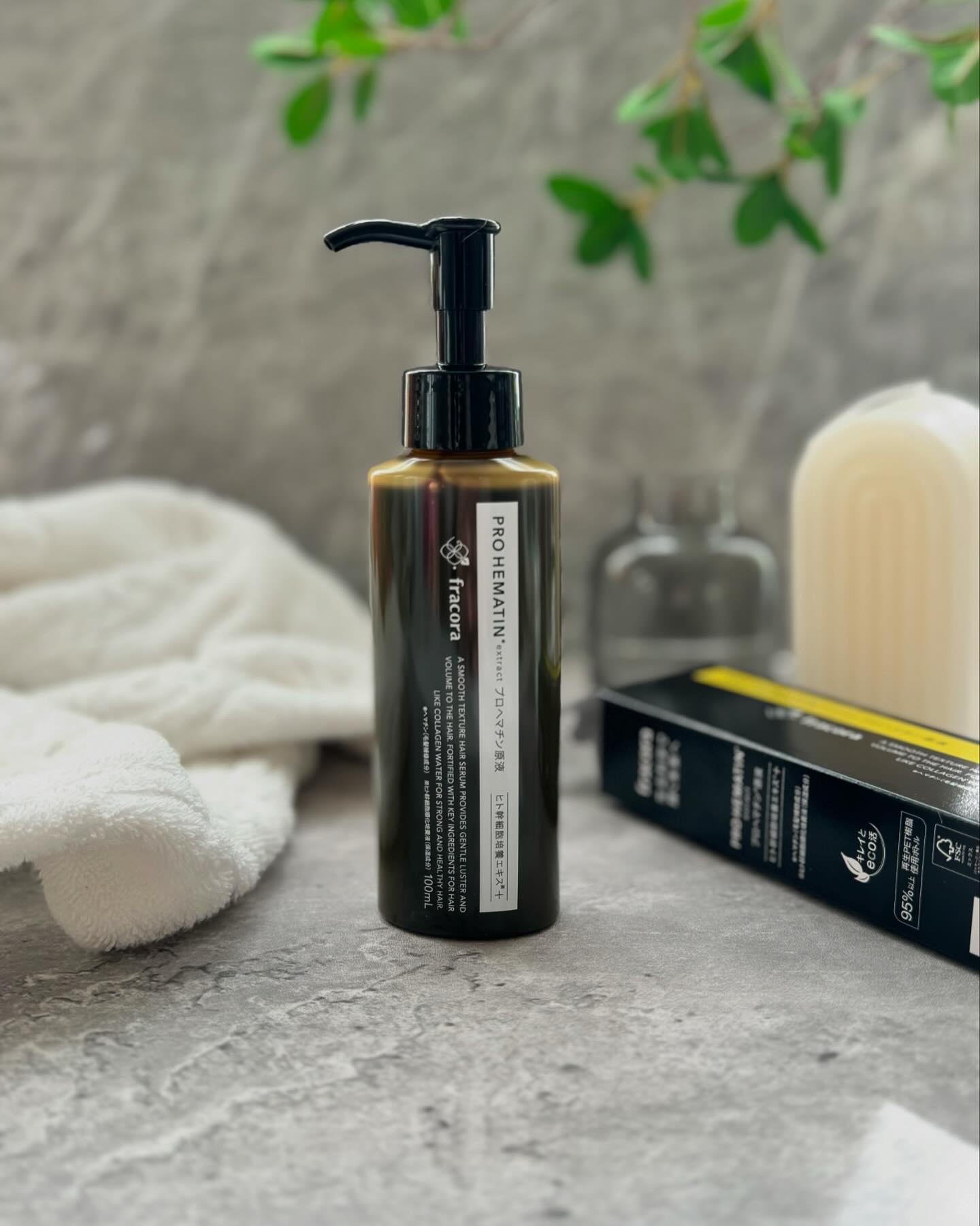 プロヘマチン原液 ヒト幹細胞培養エキス＋/fracora/洗い流すヘアトリートメントを使ったクチコミ（1枚目）