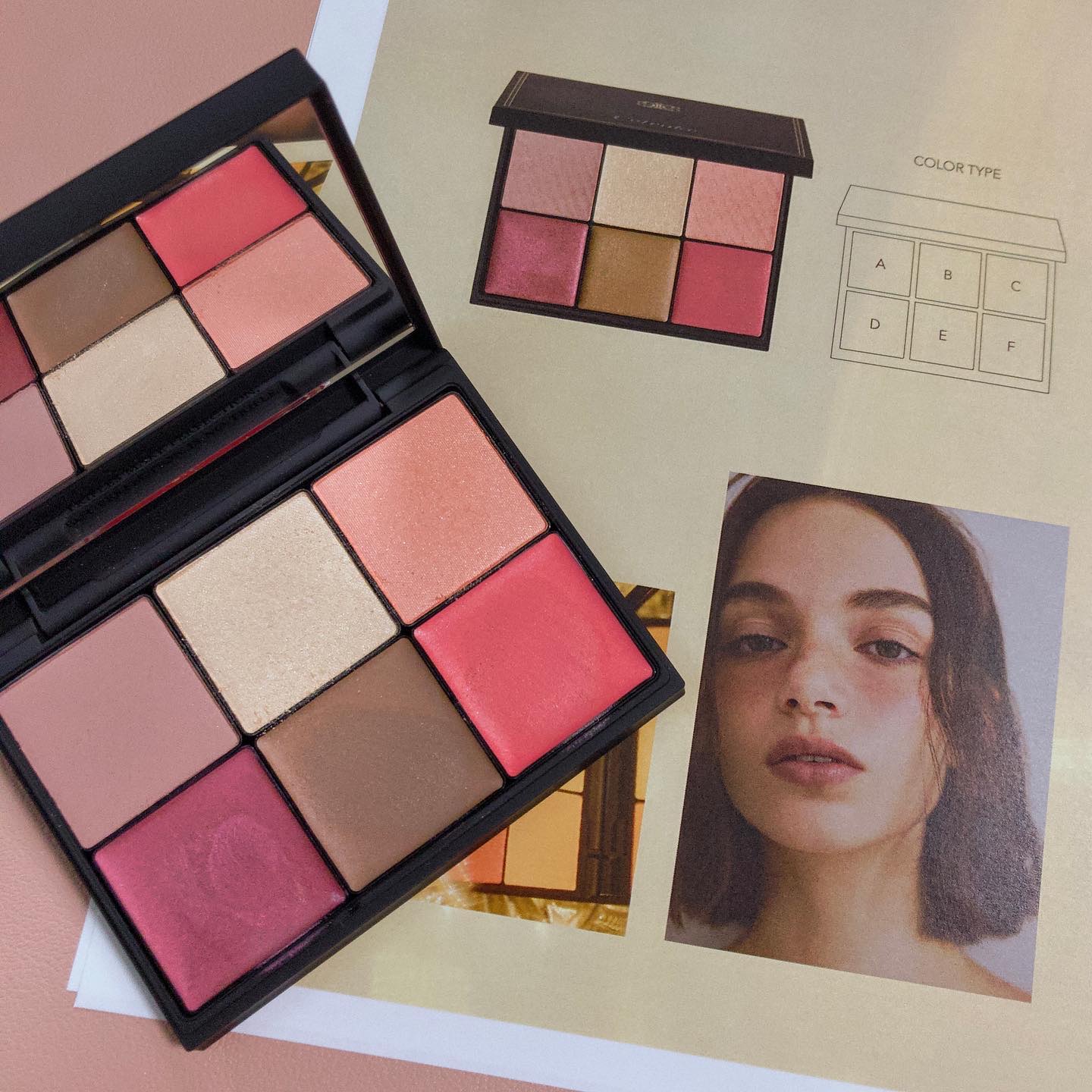 エレメンタル フェイスパレット/Celvoke/ジェル・クリームチークを使ったクチコミ（3枚目）