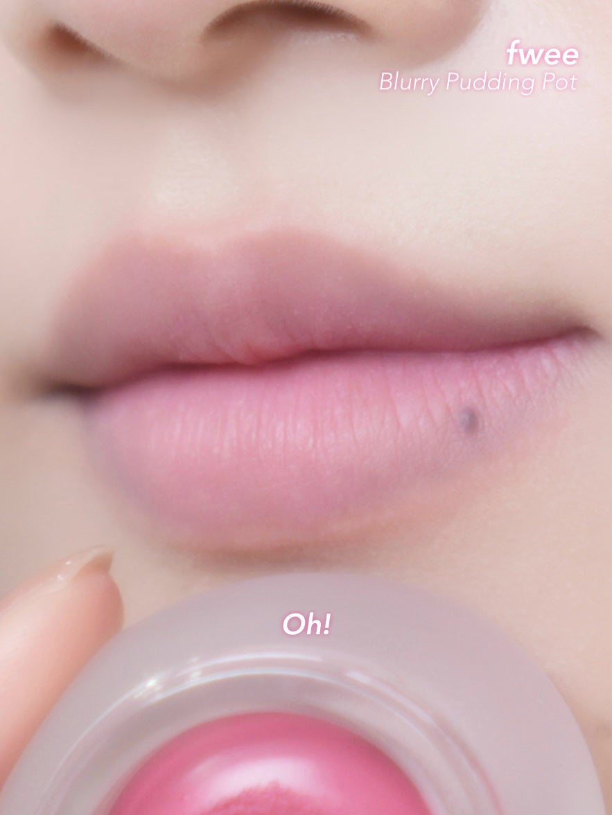 リップアンドチーク ブラーリープリンポット/fwee/口紅を使ったクチコミ(4枚目)