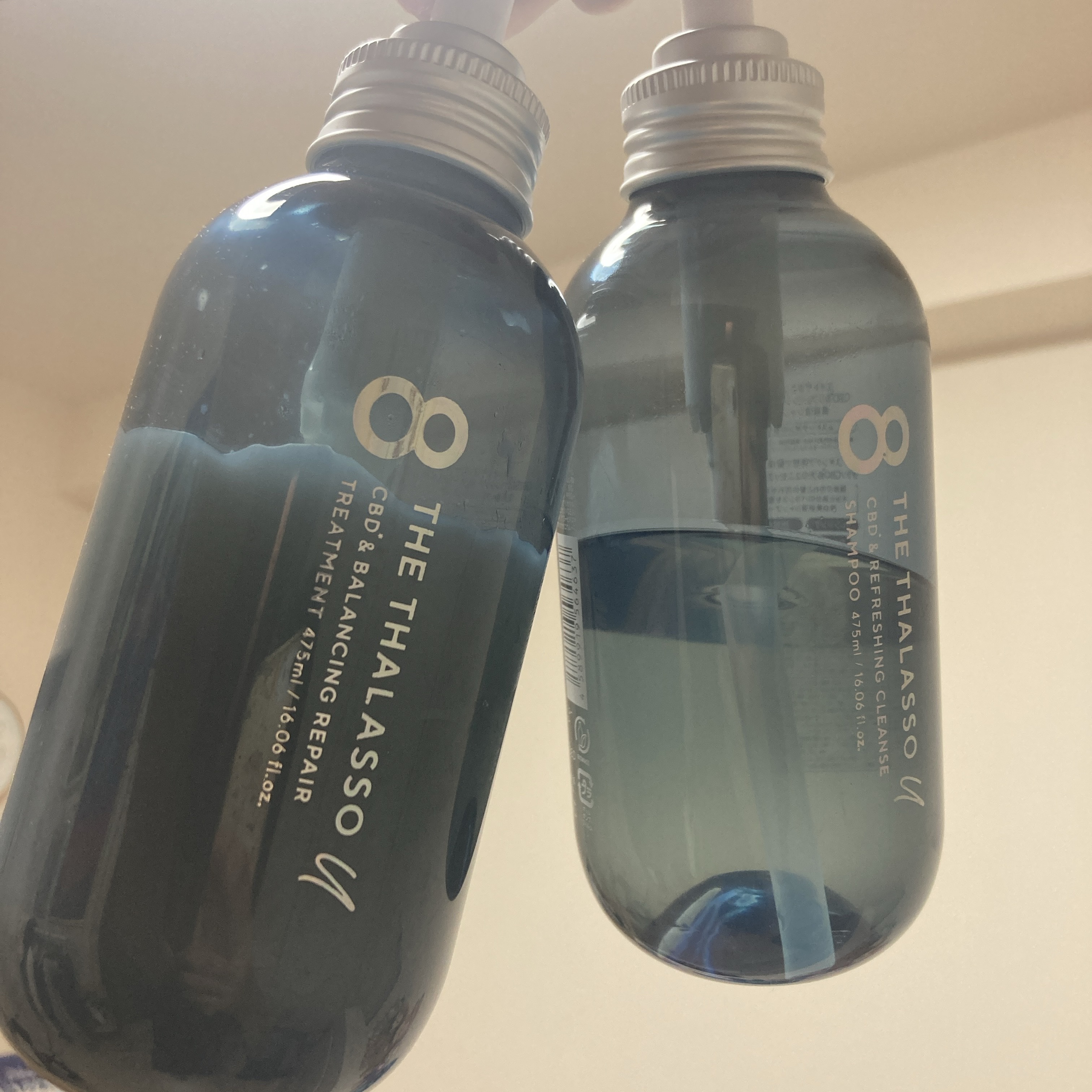 エイトザタラソ ユー CBD＆リフレッシング クレンズ 美容液シャンプー／CBD＆バランシング ダメージリペア 美容液ヘアトリートメント/エイトザタラソ/市販シャンプーを使ったクチコミ（1枚目）