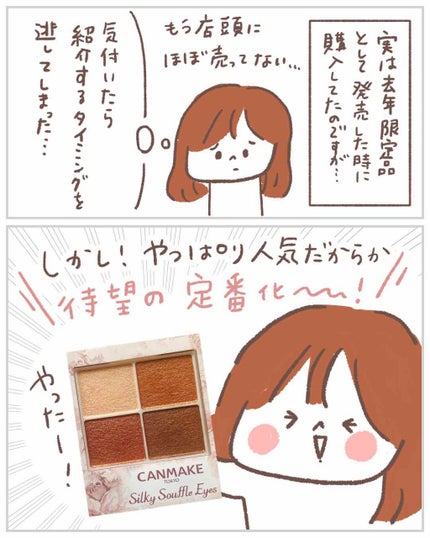 シルキースフレアイズ/キャンメイク/アイシャドウパレットを使ったクチコミ(2枚目)