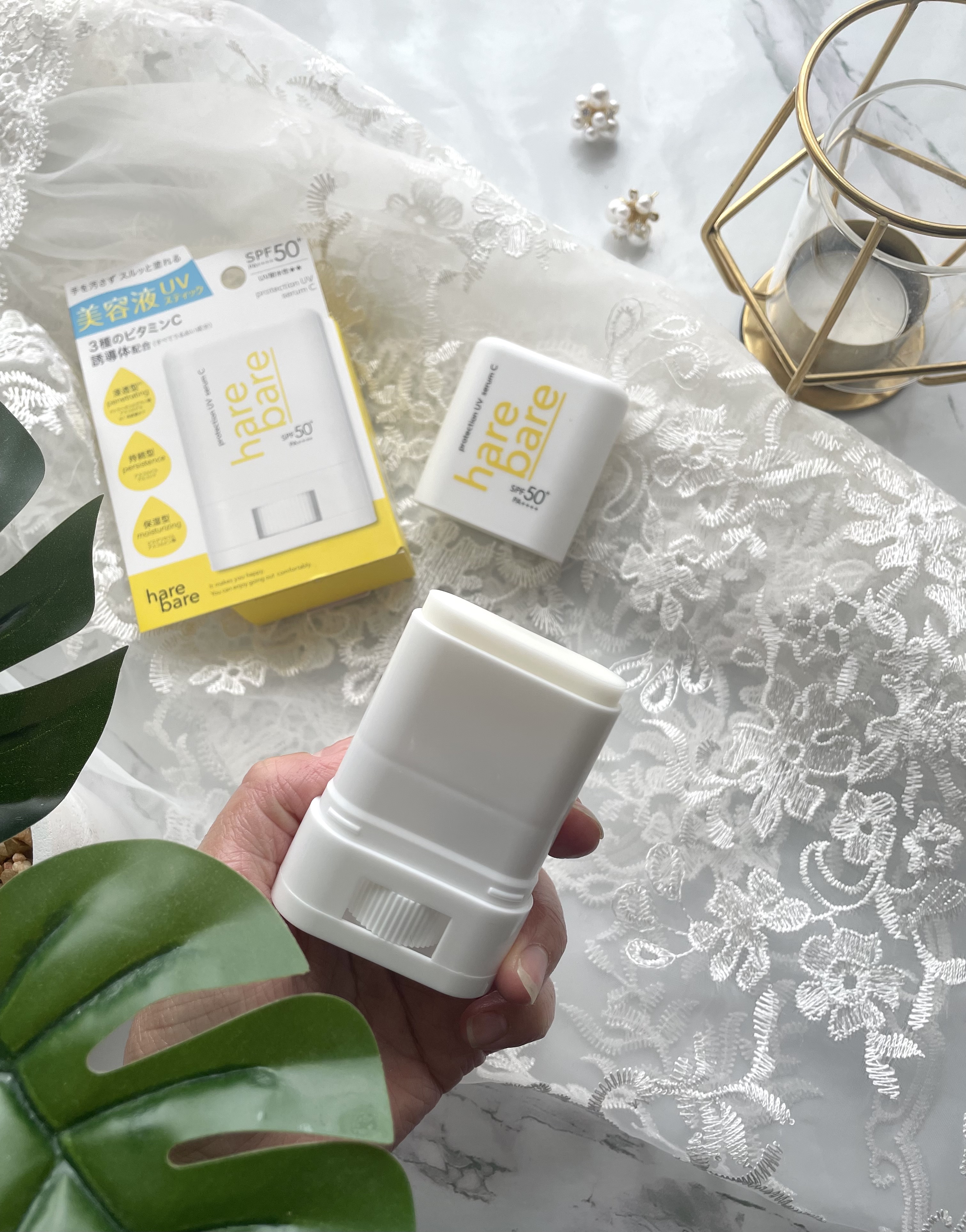ハレバレ プロテクションUV セラム C スティック/ハレバレ/日焼け止めスティックを使ったクチコミ（3枚目）