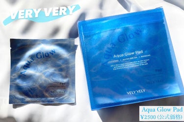 VELY VELY Aqua Glow Padのクチコミ「VELYVELY_JAPAN
アクアグローパッド𓂃 


朝化粧をし、午後になると
皮脂や汗・.....」（1枚目）