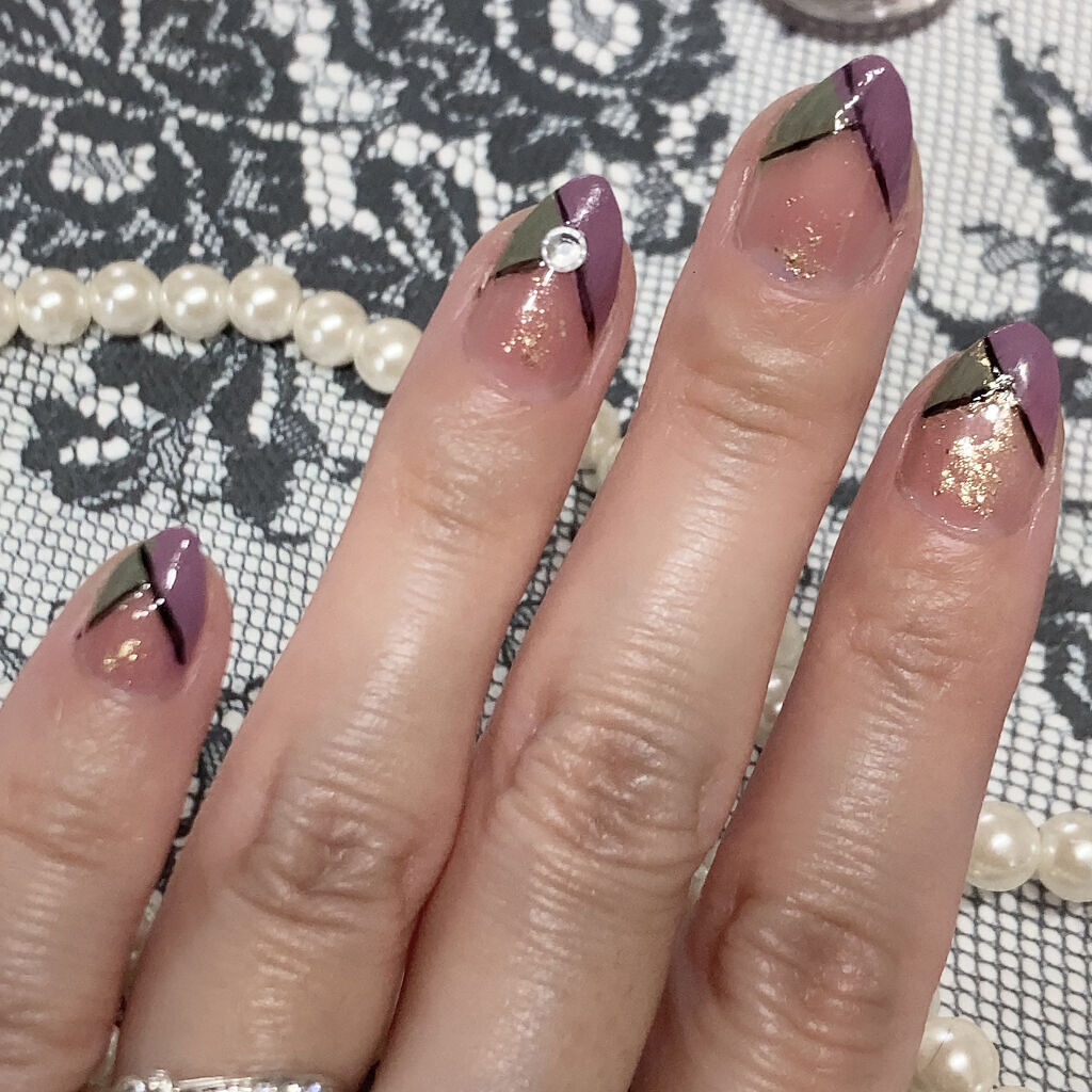 ネイル エナメル 細筆タイプ/ちふれ/マニキュアを使ったクチコミ（3枚目）