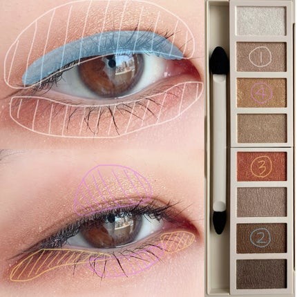 リシェ グラマラスモード アイパレット/Visée/アイシャドウパレットを使ったクチコミ(2枚目)