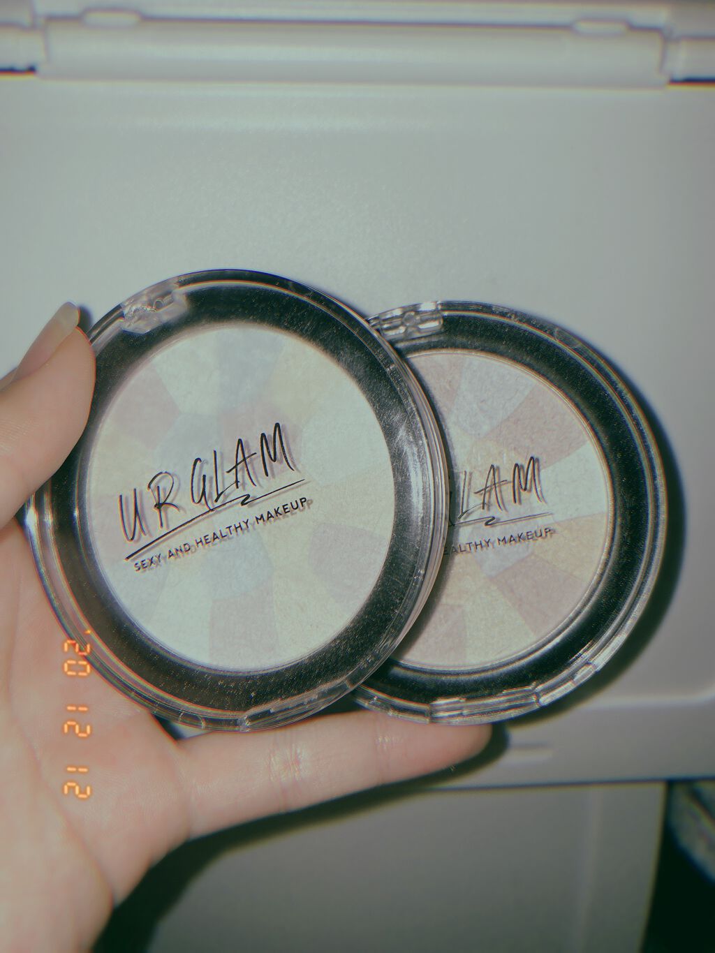 UR GLAM　MARBLE FACE POWDER/U R GLAM/プレストパウダーを使ったクチコミ（2枚目）