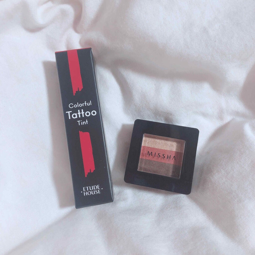 カラフルタトゥーティント/ETUDE/口紅を使ったクチコミ(1枚目)