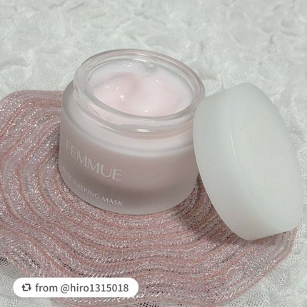 ローズウォーター スリーピングマスク/FEMMUE/フェイスクリームを使ったクチコミ(2枚目)