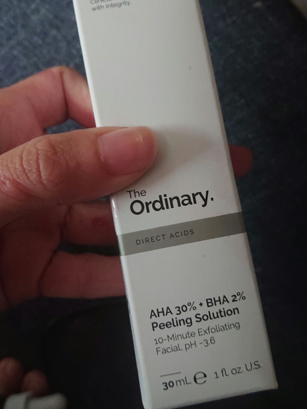 AHA 30% + BHA 2% Peeling Solution/The Ordinary/ピーリングを使ったクチコミ(2枚目)