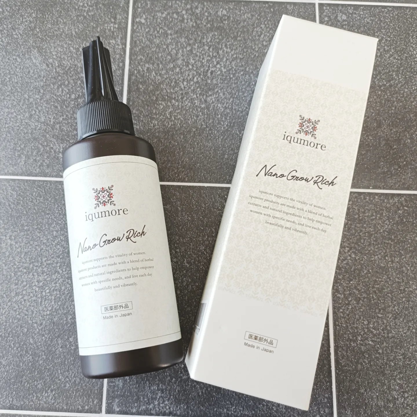 ナノグロウリッチ/iqumore/頭皮ローションを使ったクチコミ（1枚目）