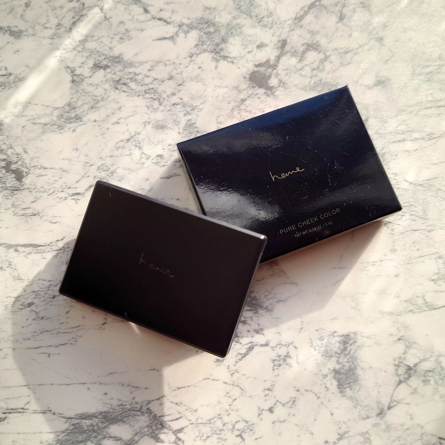 ピュア チーク カラー ダークチェスナット/heme/パウダーチークを使ったクチコミ（2枚目）