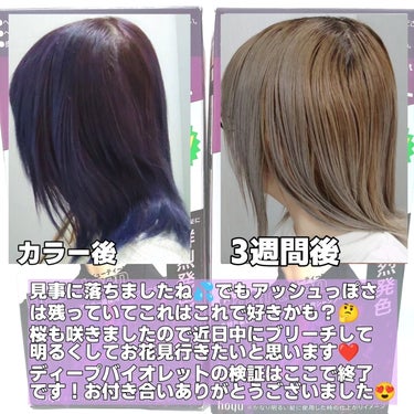 メイクアップカラー ディープバイオレット/ビューティーン/ヘアカラーを使ったクチコミ（2枚目）