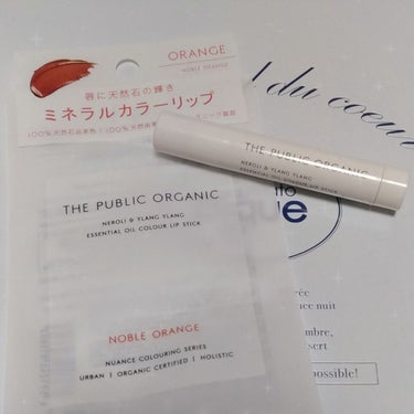 オーガニック認証 精油カラーリップスティック ノーブル オレンジ/THE PUBLIC ORGANIC/口紅を使ったクチコミ（1枚目）