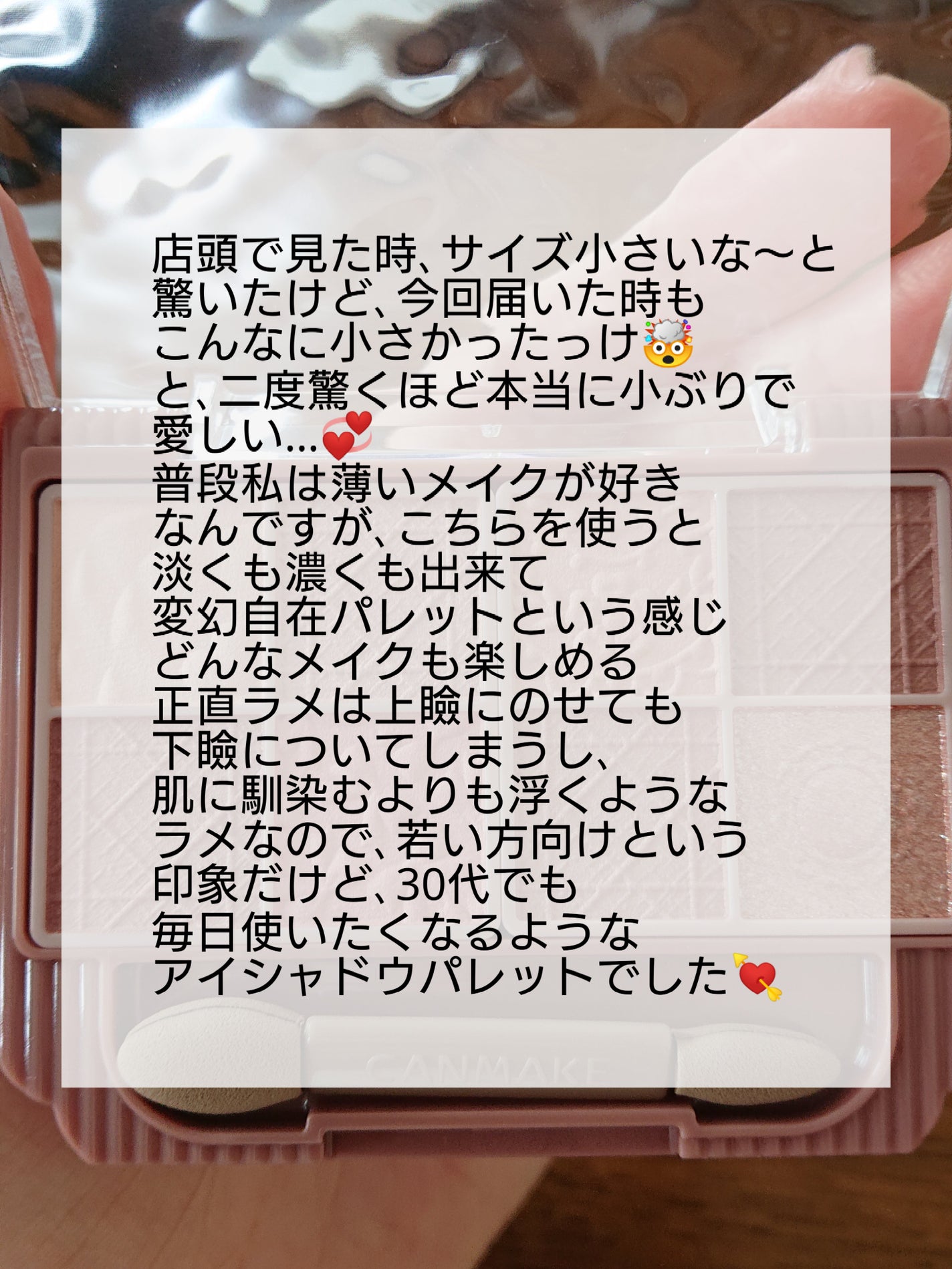 プティパレットアイズ(マットタイプ)/キャンメイク/パウダーアイシャドウを使ったクチコミ(7枚目)