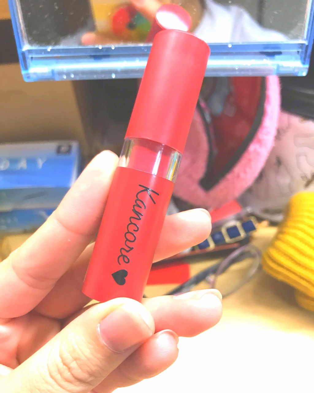 カンコレ マットリップスティック/DAISO/口紅を使ったクチコミ(1枚目)