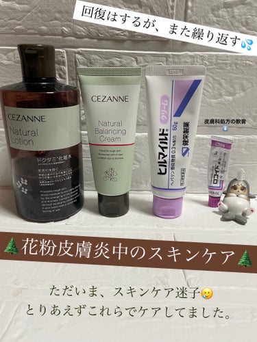 CEZANNE ナチュラルバランシングクリームのクチコミ「　　　　　【最近のスキンケア☺️】



　🌿CEZANNEナチュラルローション

　🌿CEZ.....」（1枚目）