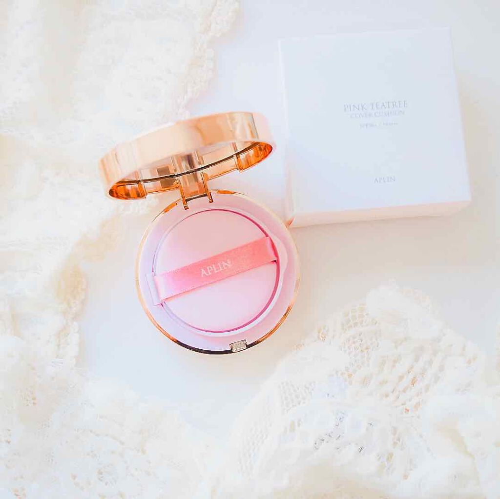 ピンクティーツリーカバークッション/APLIN/クッションファンデーションを使ったクチコミ（2枚目）