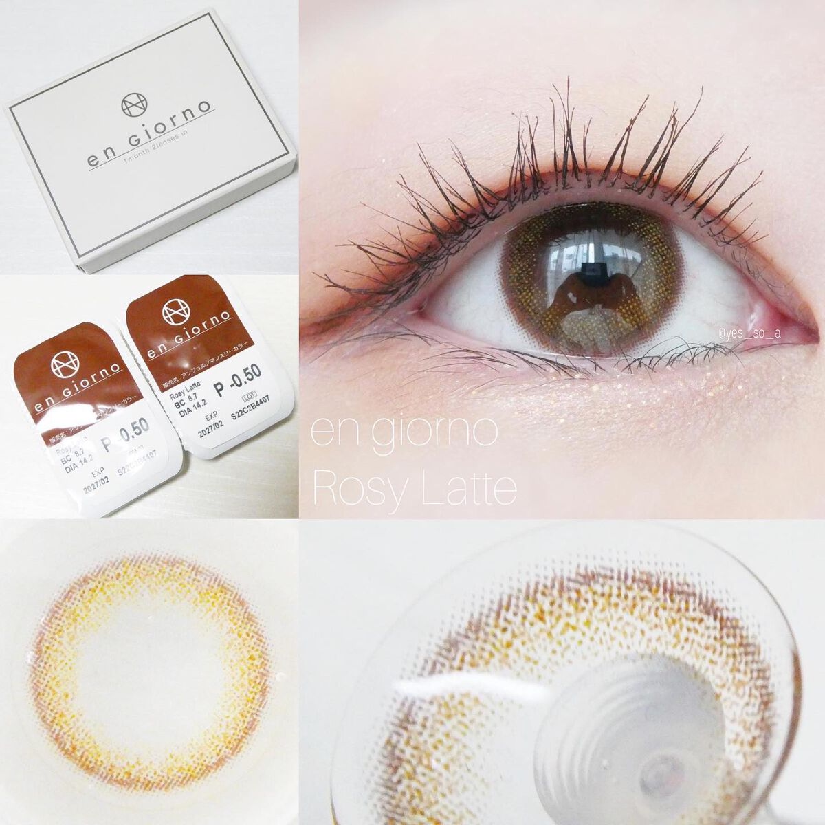 アンジョルノ/en Giorno/カラーコンタクトレンズを使ったクチコミ（2枚目）