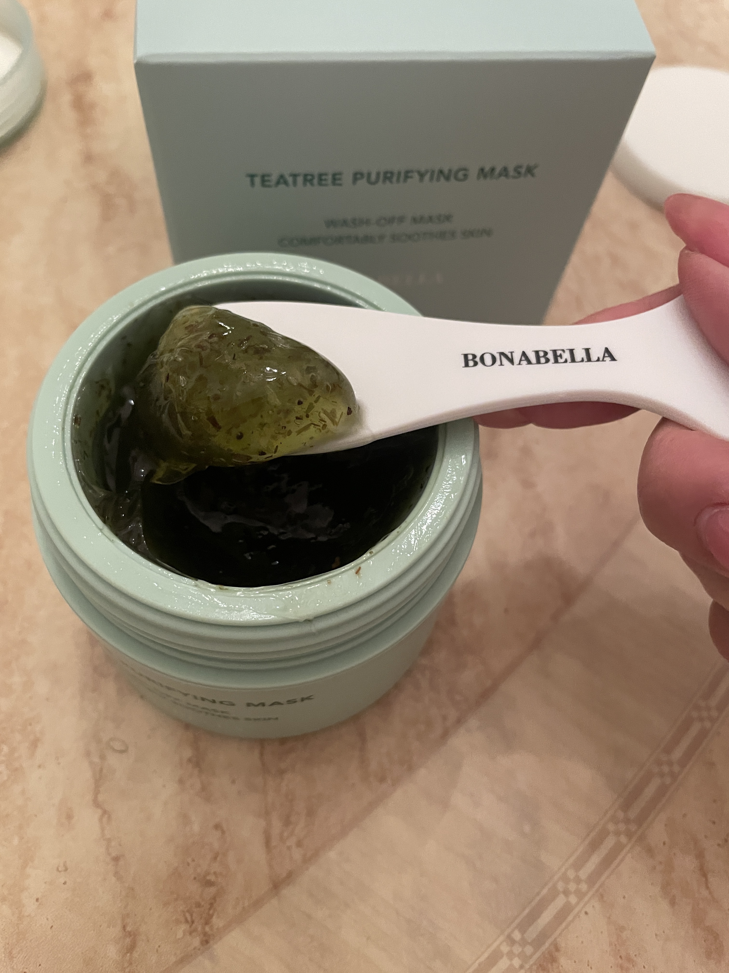 ティーツリーピュリファイングマスク/BONABELLA/洗い流すパック・マスクを使ったクチコミ（2枚目）