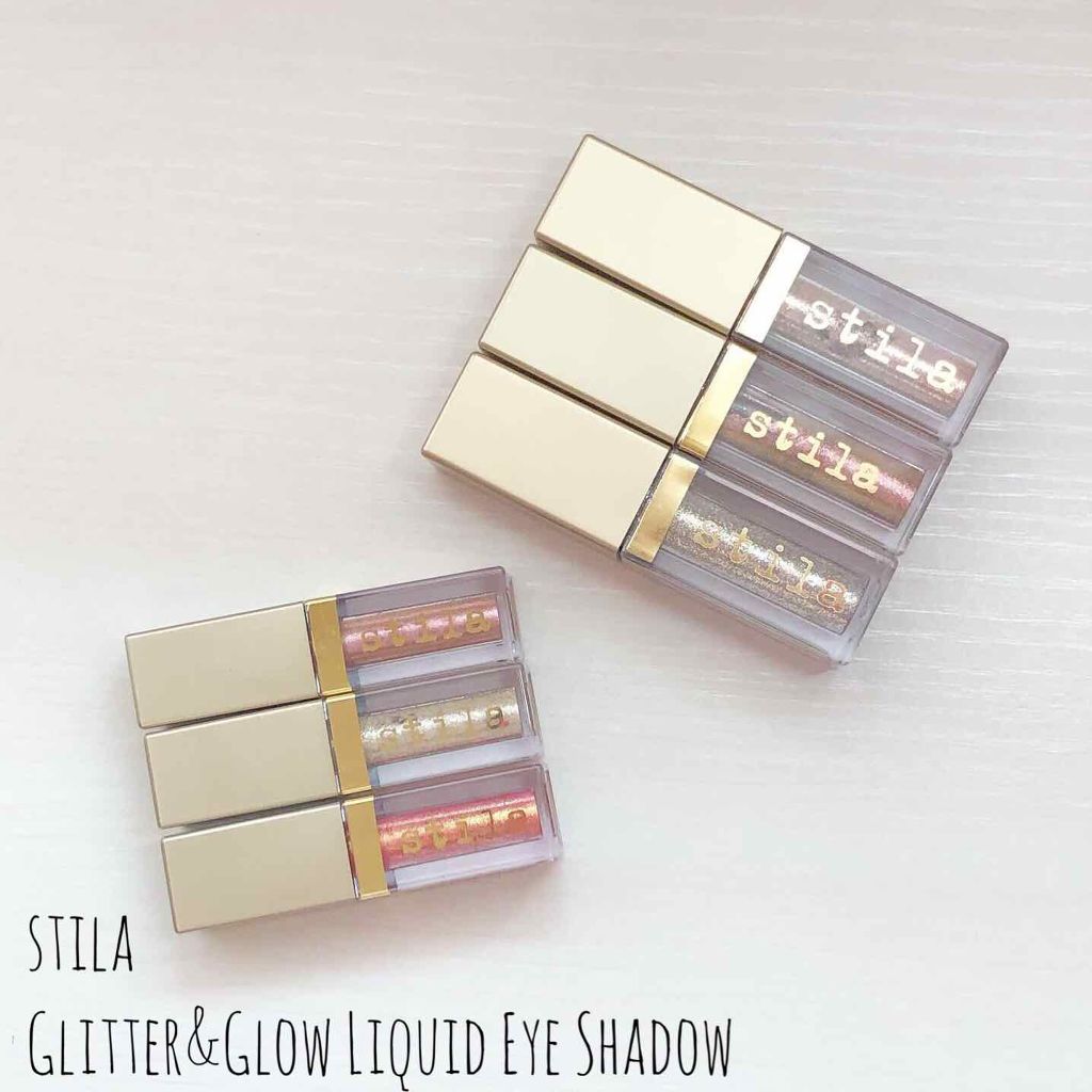 グリッター&グロウ リキッドアイシャドウ/stila/グリッターを使ったクチコミ(3枚目)