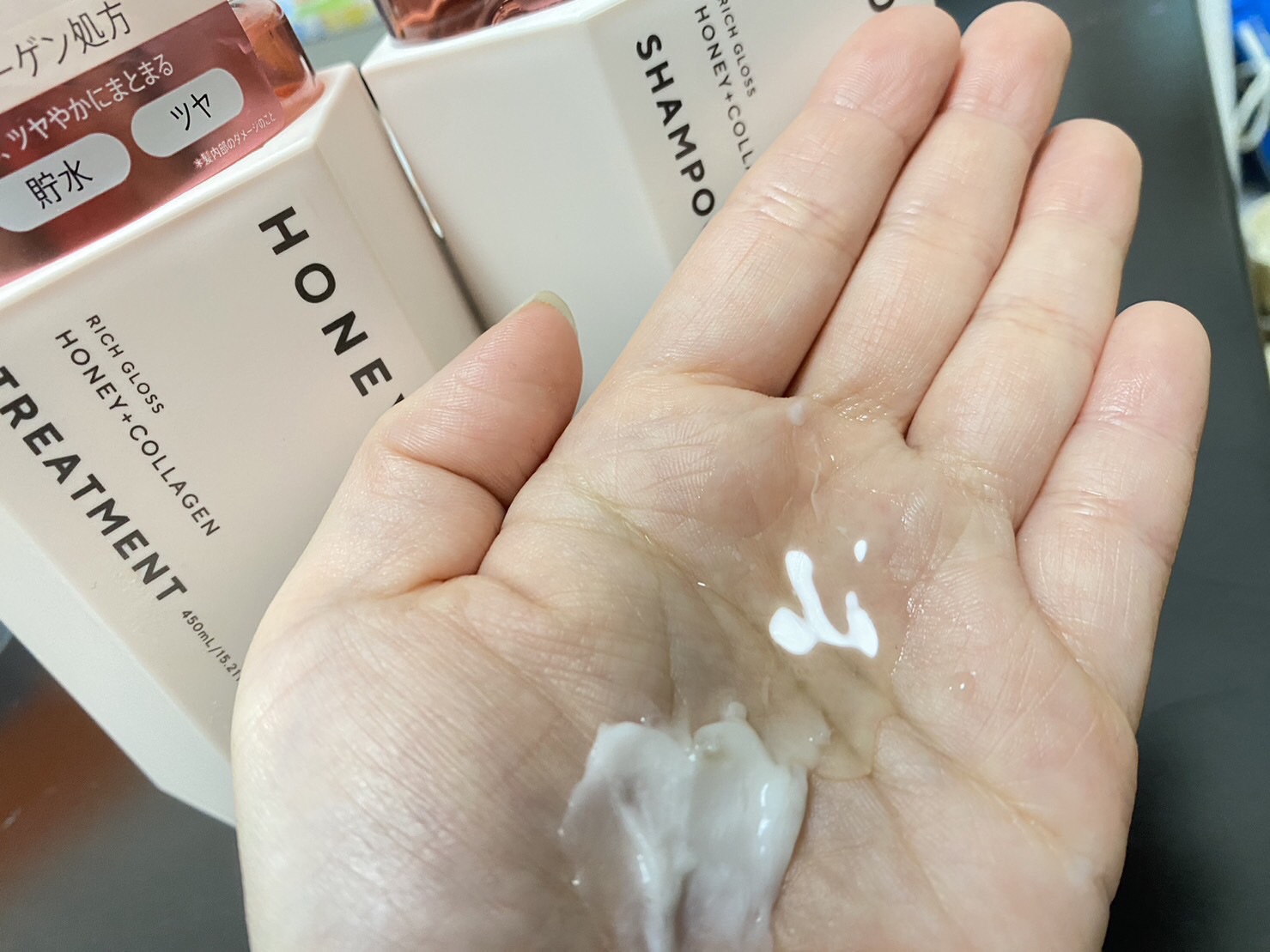 リッチグロス シャンプー シャイニー／ヘアトリートメント シャイニー/ハニーク/市販シャンプーを使ったクチコミ（2枚目）